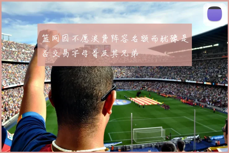 篮网因不愿浪费阵容名额而犹豫是否交易字母哥及其兄弟